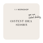 CONTENT IDEA SESSION